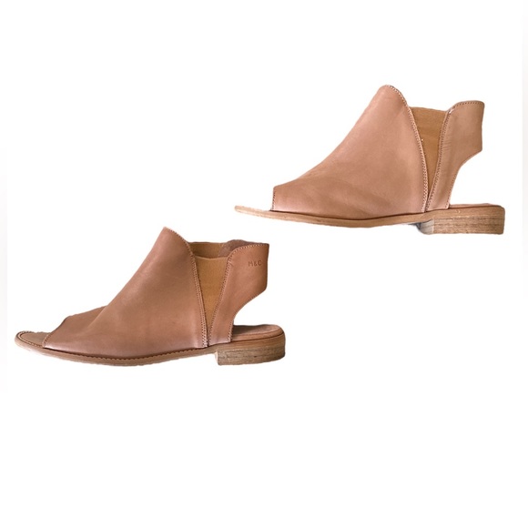 Musse & Cloud Ciara Tan Leather Open Toe Sandals - 7 / 7.5 - Picture 10 of 16